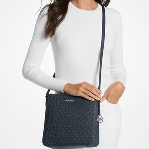 Michael Kors black MK Messenger Bag